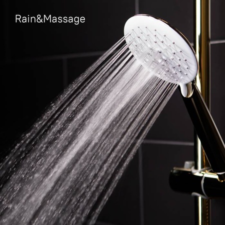 Душевая система IDDIS Cloud CLOWG00i06, золото/белый